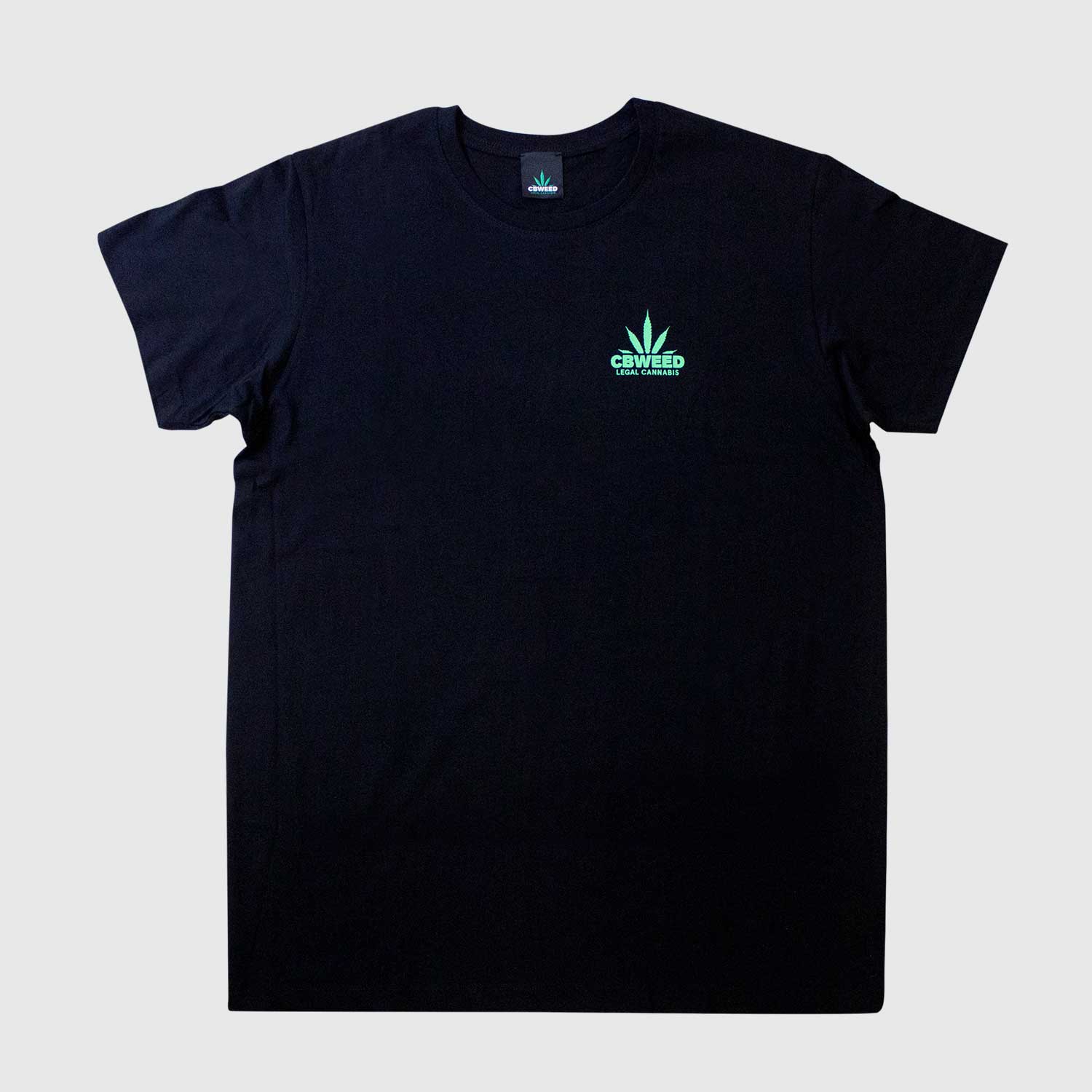 T-SHIRT NERA CBWEED - GIVE WEED A CHANCE