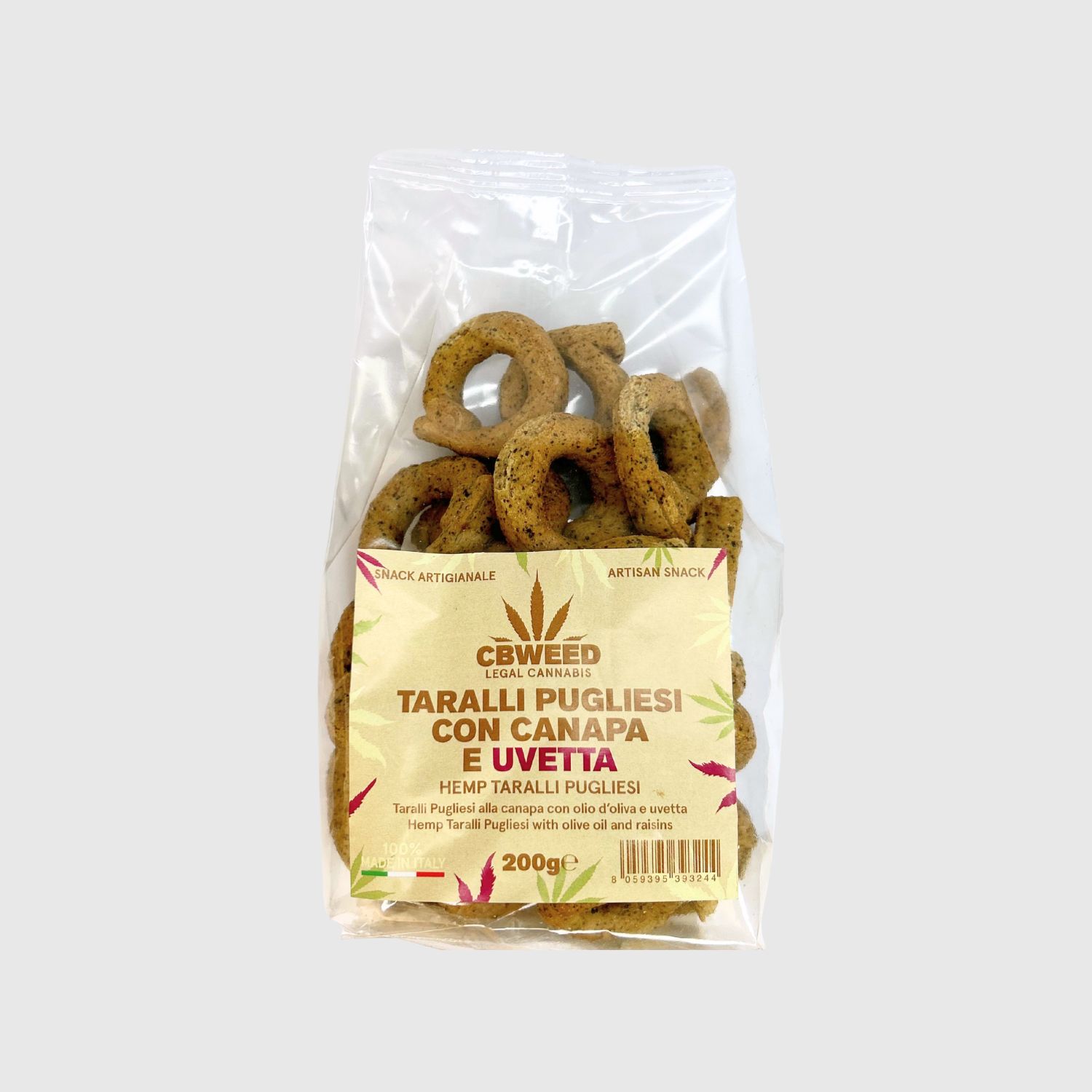 TARALLI CANAPA E UVETTA